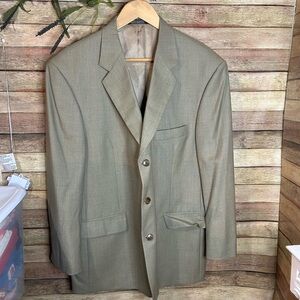 Stafford Tan Blazer Suit Jacket Size 44S
